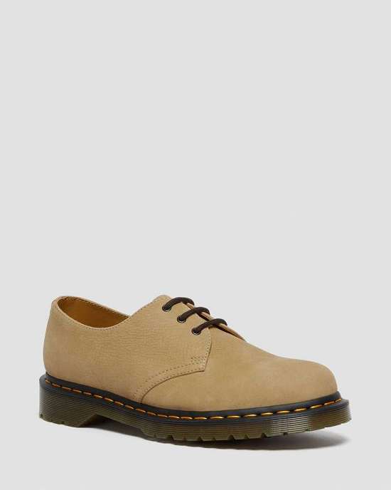 Zapatos Inteligentes Dr. Martens 1461 Nubuck Hombre Kaki MX-86725